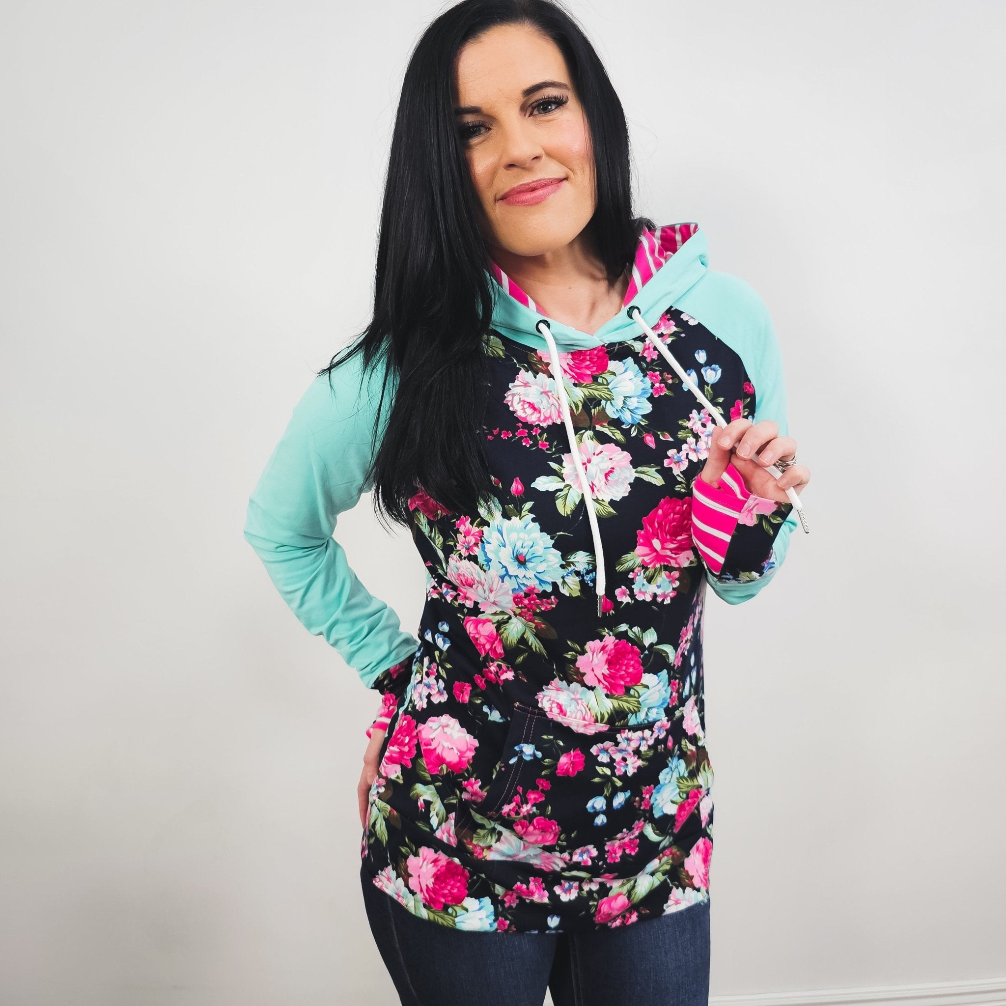 Alice Floral Pullover Hoodie