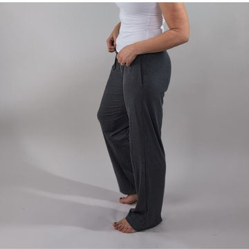 Dark Grey Ribbed Wide Leg Pant - Shop7degrees