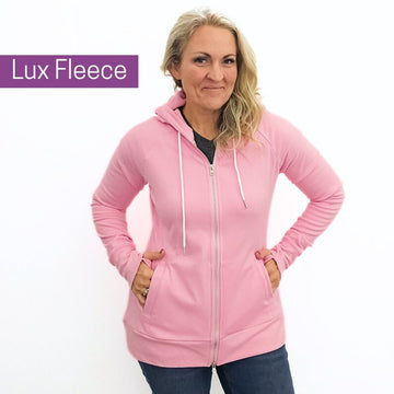 Lux Pink Fleece Full Zip - Shop7degrees