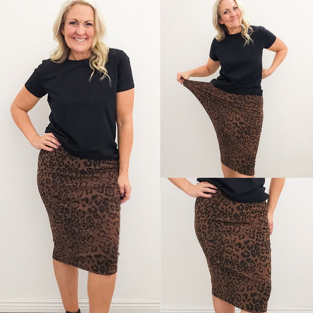 Savanah Leopard Pencil Skirt - Shop7degrees