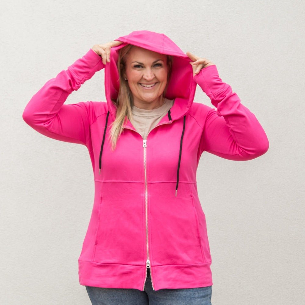 Shop7degrees Fuchsia Full Zip 3XL